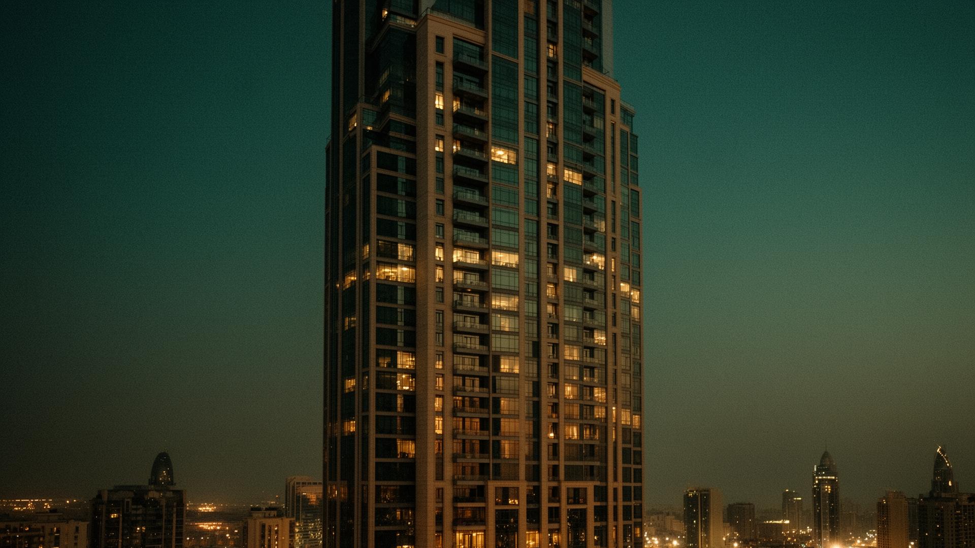 Dubai skyline at dusk